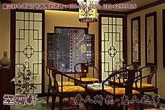 扬州茶楼古典中式装修效果图之包厢