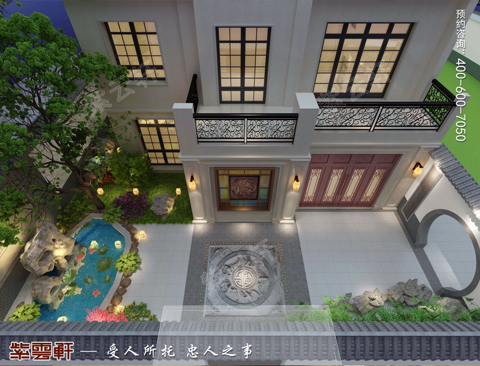 中式风格庭院设计图