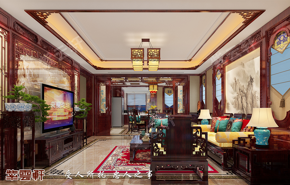 苏州市400平别墅中式装修，完美诠释出中式的水墨禅意！