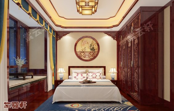 中式装修卧室效果图