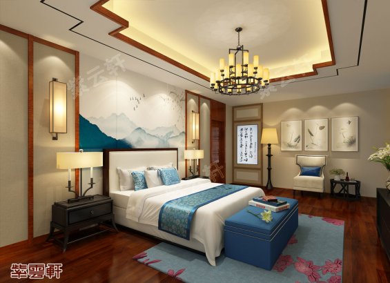 中式设计中式卧室风格装修效果图