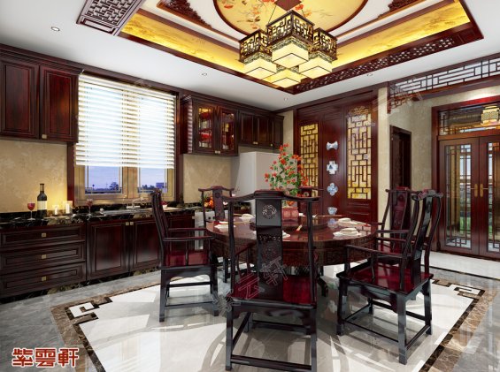 中式餐厅装修效果图片