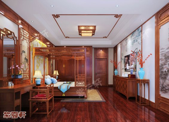 中式古典装修效果图卧室