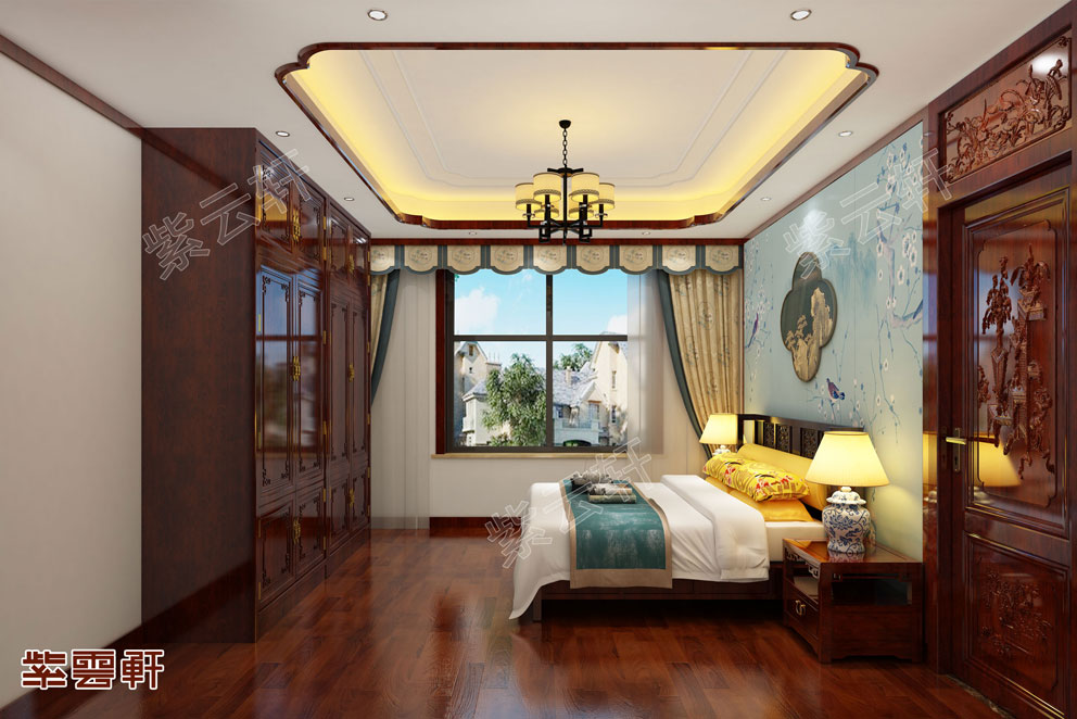 古典卧室中式装修设计效果图