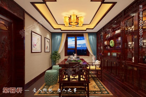 传统中式风格茶室装修设计效果图