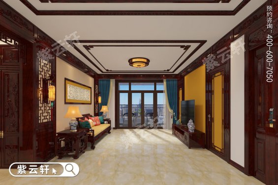 客厅装修效果图，中式室内设计体验传统之美