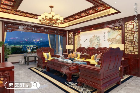 古典风格中式红木装修客厅效果图片大全