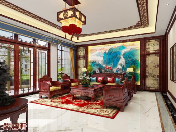 中式风格室内设计，古典韵味别墅装修效果图
