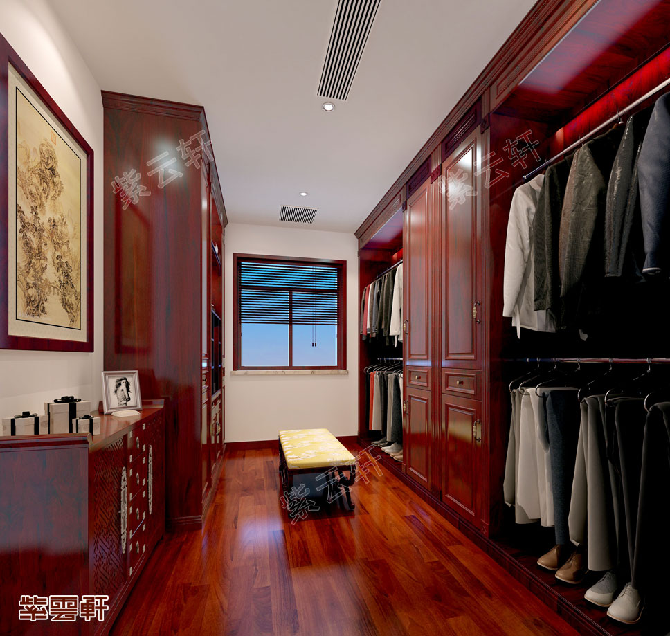 衣帽间中式装修设计实景图 衣帽间中式装修设计