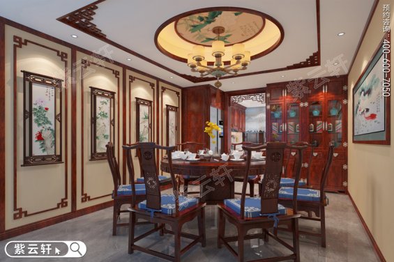 中式风格餐厅装修效果图传统装饰典雅大方