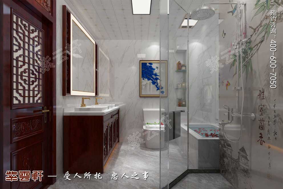 卫浴室中式装修设计 卫浴室中式装修设计