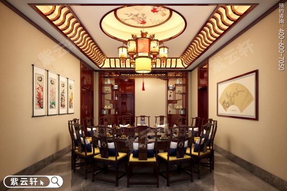 展现东方气韵的中式餐厅设计装修图片