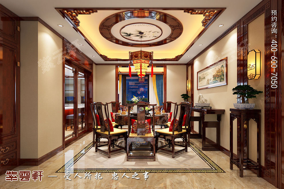 中式餐厅装修设计实景图 中式餐厅装修设计