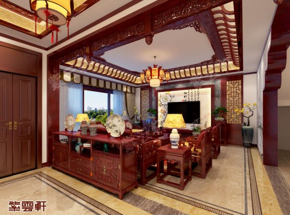 红木整装的别墅室内设计优雅时尚值得品味